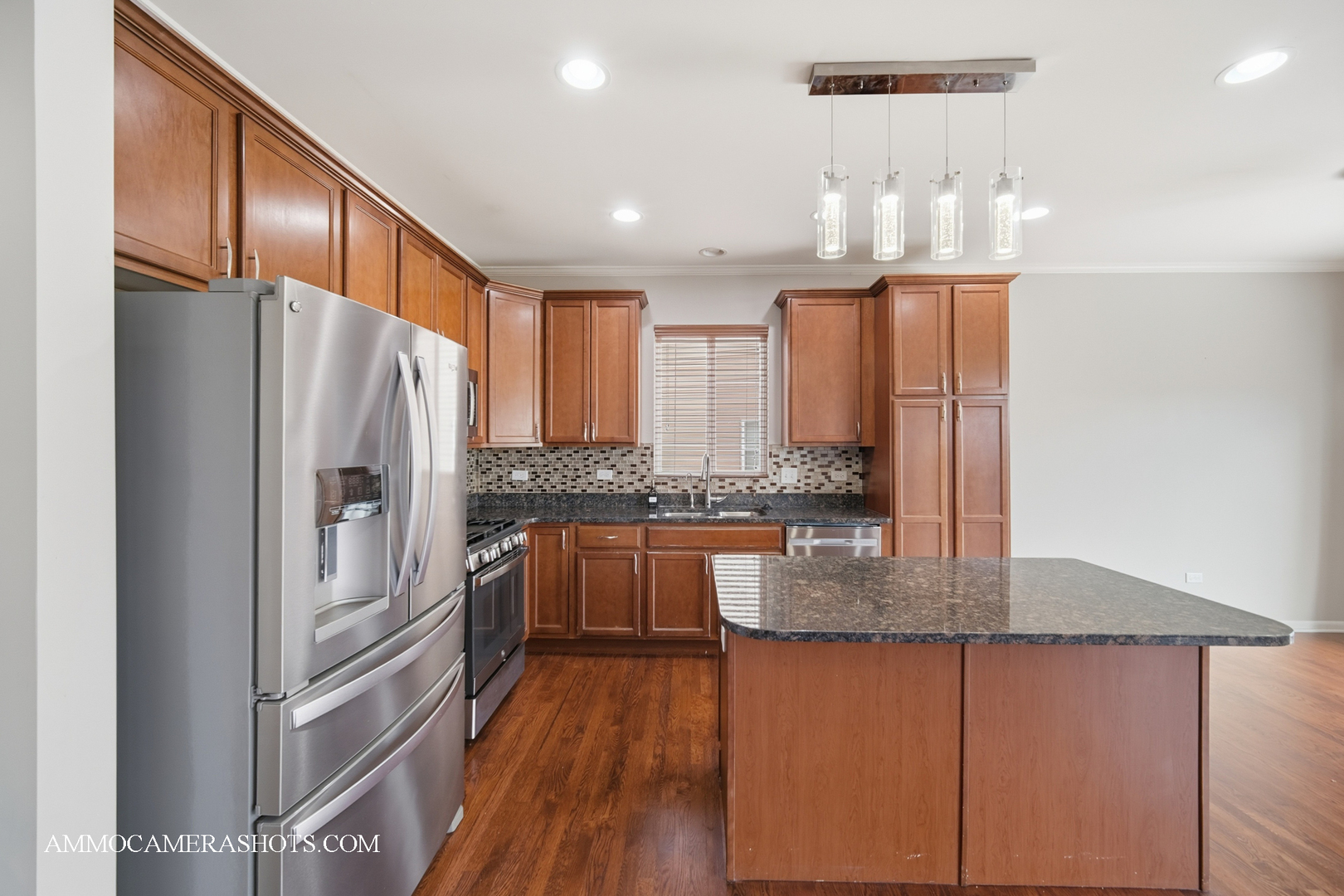 4308 Fraser Circle Naperville, IL 60564 - Photo 17 of 43 a kitchen with stainless steel appliances granite countertop a refrigerator a sink and a stove