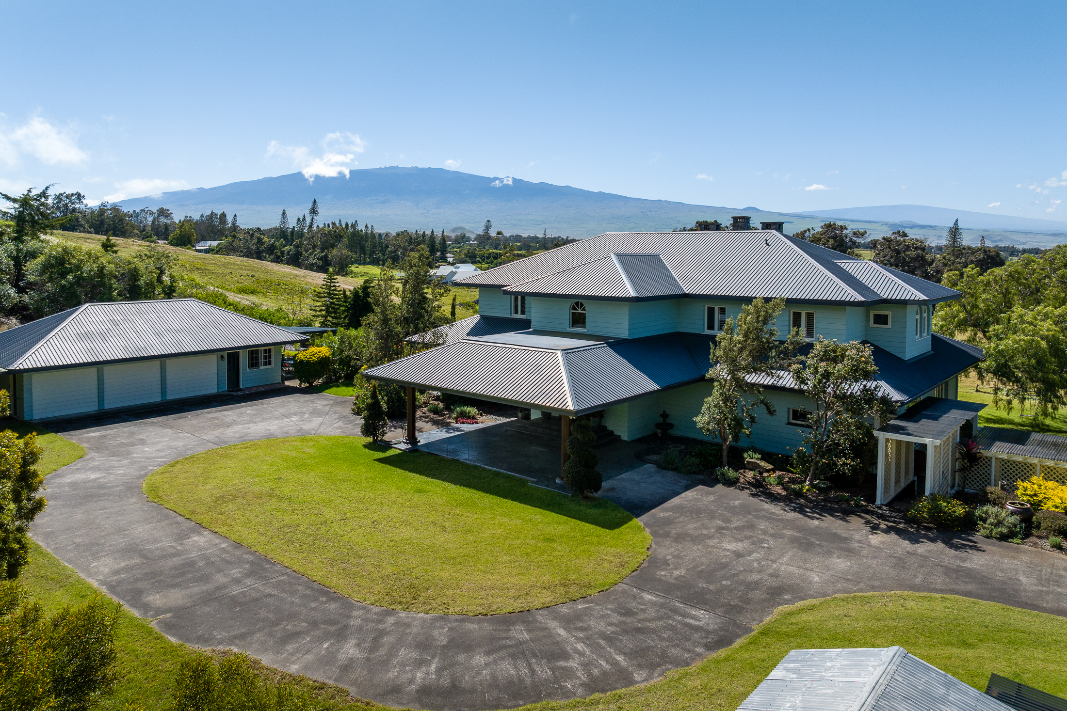 65-1508 Kawaihae Road Kamuela, HI 96743 - Photo 24 of 28 an aerial view of a house with swimming pool outdoor seating and yard