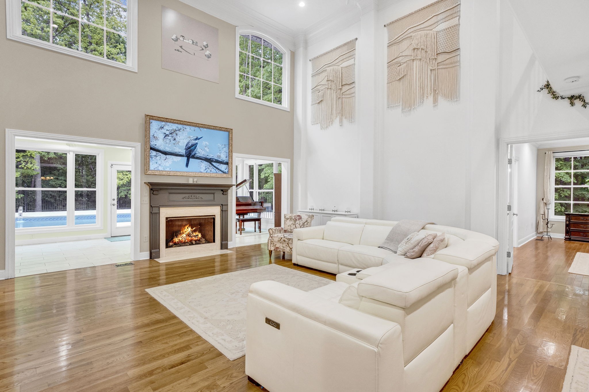 6948 Whispering Oaks Drive Springfield, TN 37172 - Photo 5 of 16 a living room with furniture and a fireplace