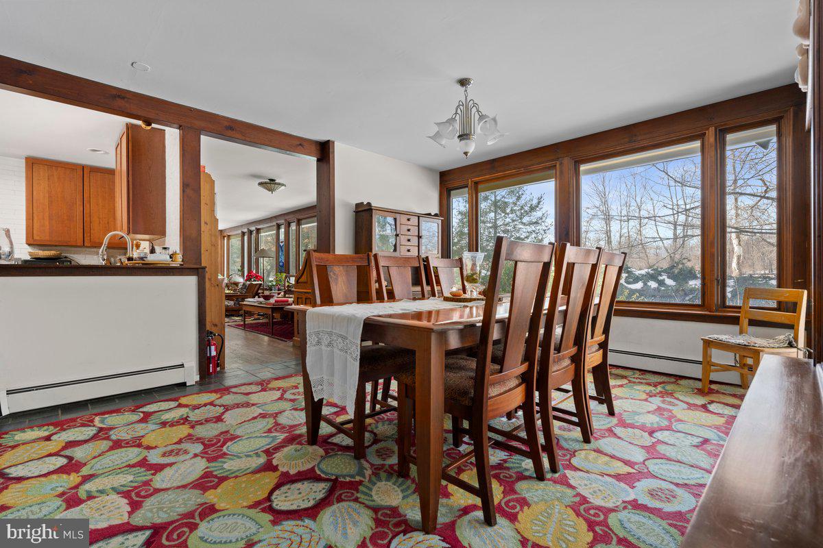 1112 General Saint Claire Road Washington Crossing, PA 18977 - Photo 11 of 34 a view of a dining room with furniture window and wooden floor