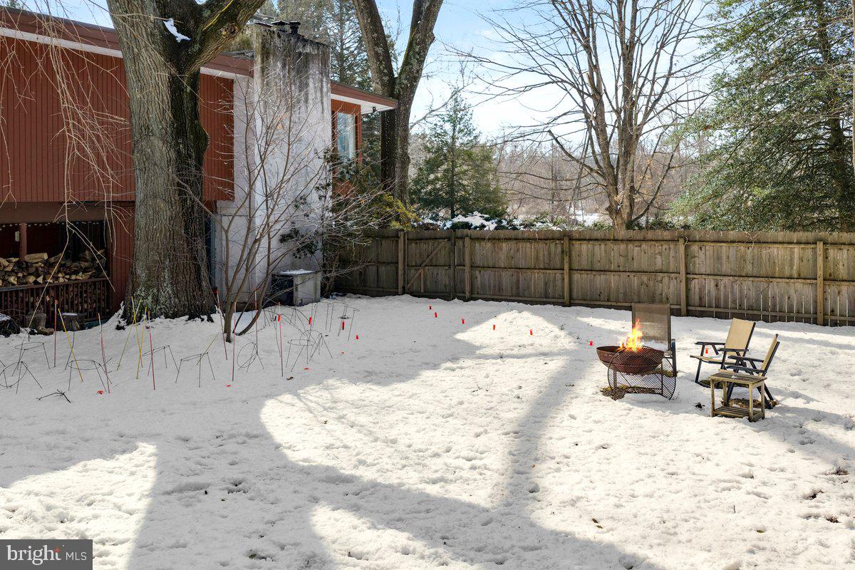 1112 General Saint Claire Road Washington Crossing, PA 18977 - Photo 26 of 34 a view of backyard with a snow