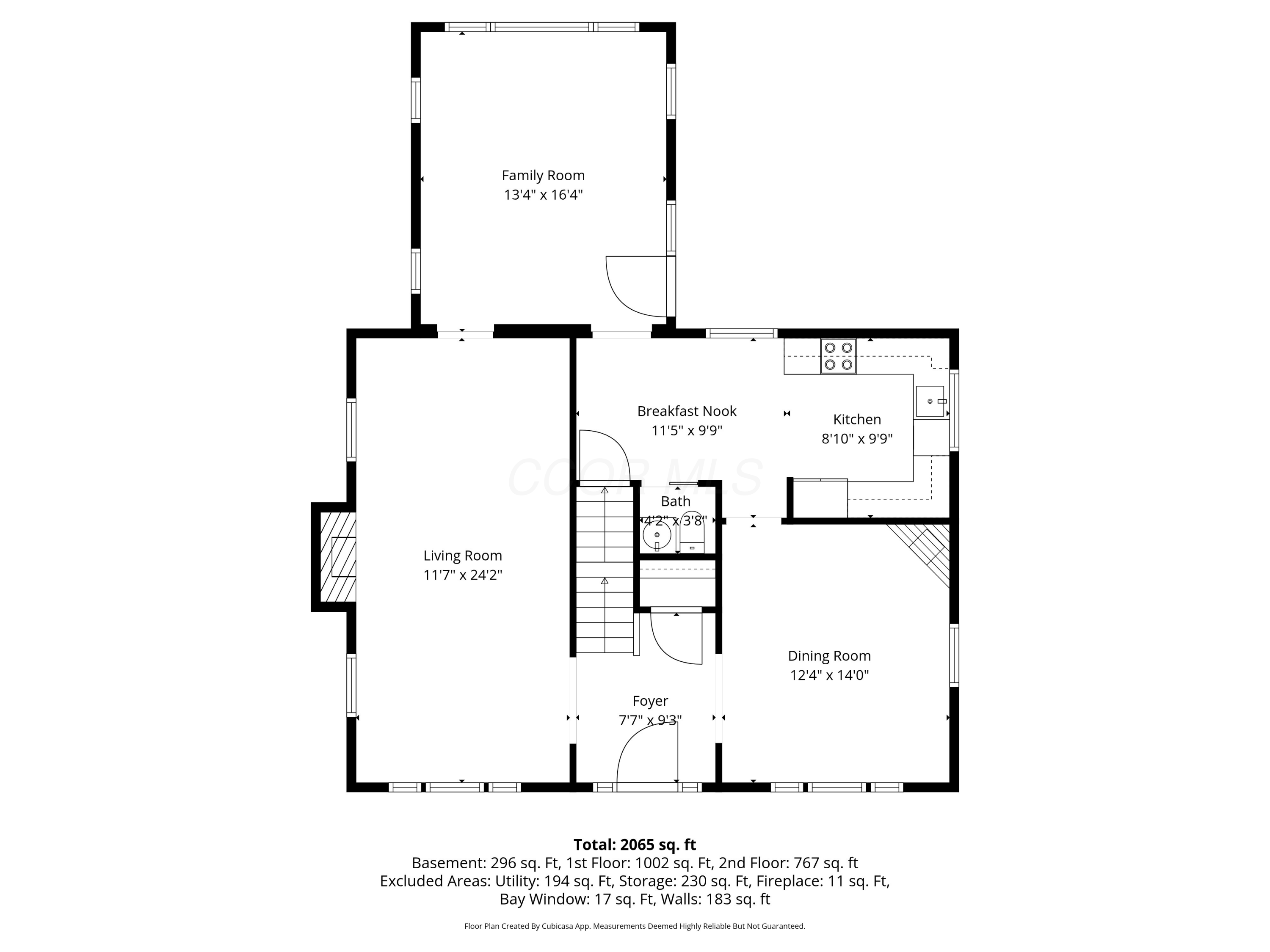 2151 Fairfax Road Columbus, OH 43221 - Photo 37 of 39 First Floor Plan