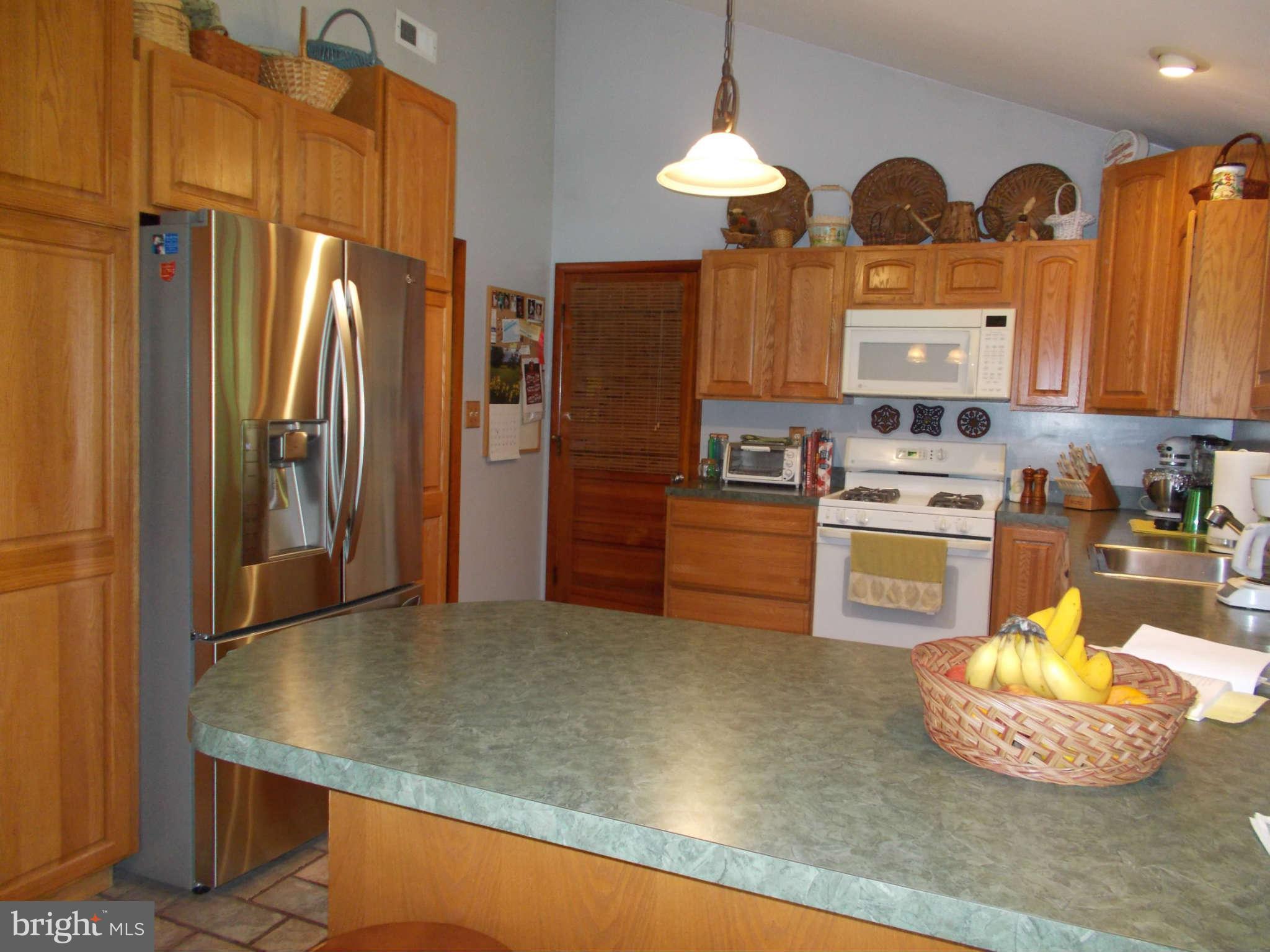 2419 Stoneybrook Road Fallston, MD 21047 - Photo 8 of 30 a kitchen with stainless steel appliances granite countertop a sink and a refrigerator