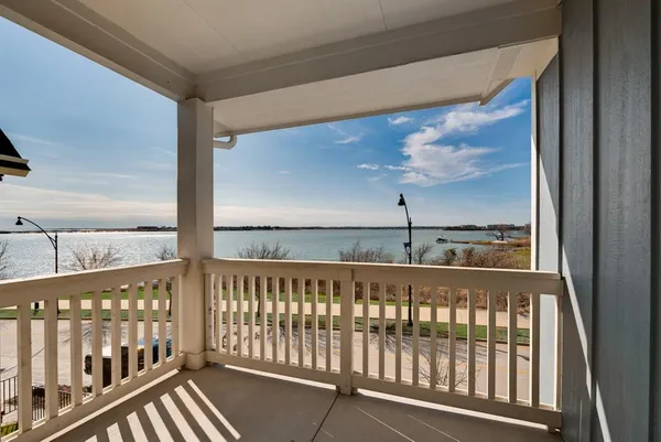 a view of a balcony