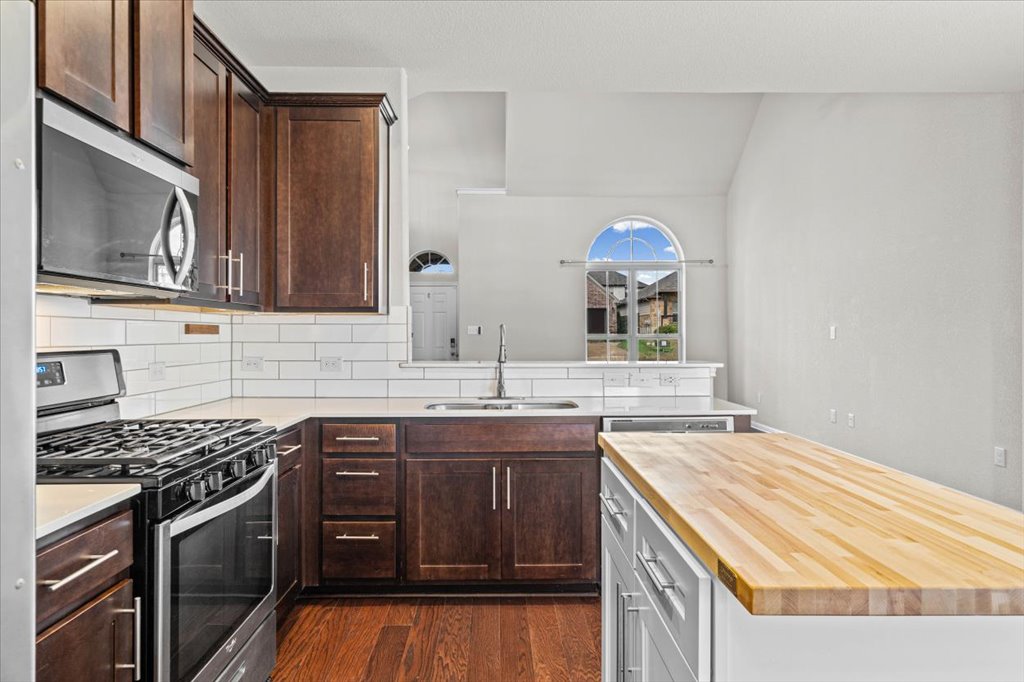 1012 Goldilocks Lane Manchaca, TX 78652 - Photo 9 of 38 Gorgeous kitchen with added island.