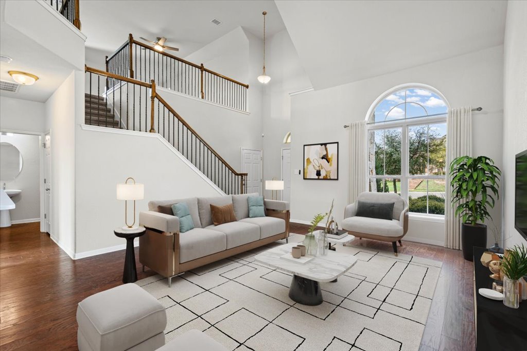 1012 Goldilocks Lane Manchaca, TX 78652 - Photo 3 of 38 Virtually staged living room.