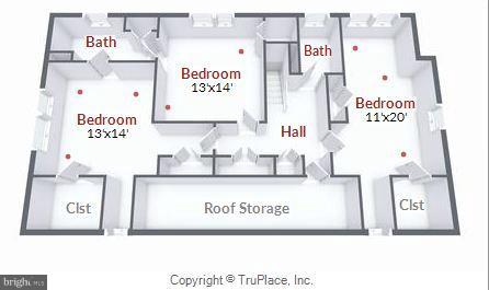 5021 Baltan Road Bethesda, MD 20816 - Photo 27 of 28 Upper Level Floorplan