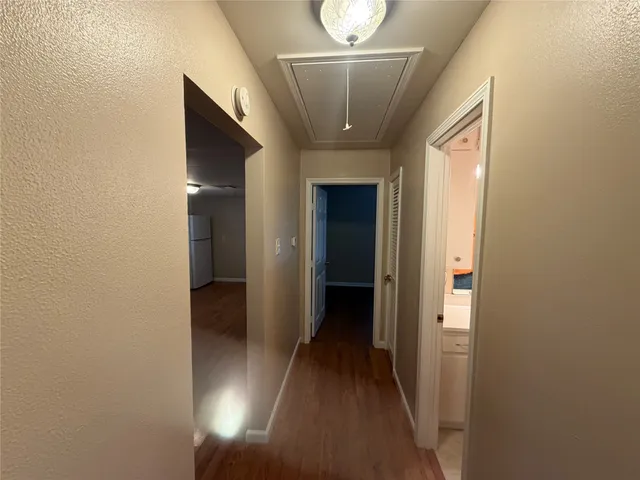 a view of hallway with stairs