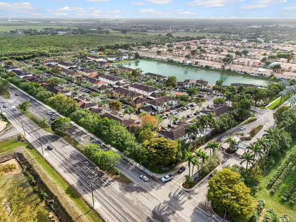 an aerial view of city