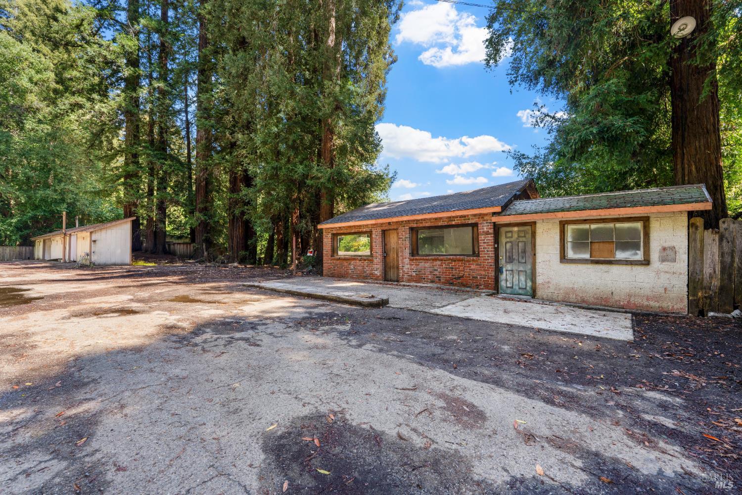 10991 River Road Forestville, CA 95436 - Photo 5 of 20 a view of a house with a backyard