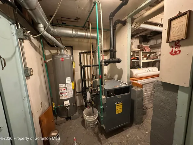 a view of water heater room