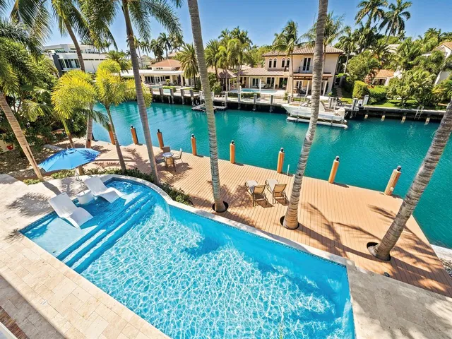 a view of a city with an ocean