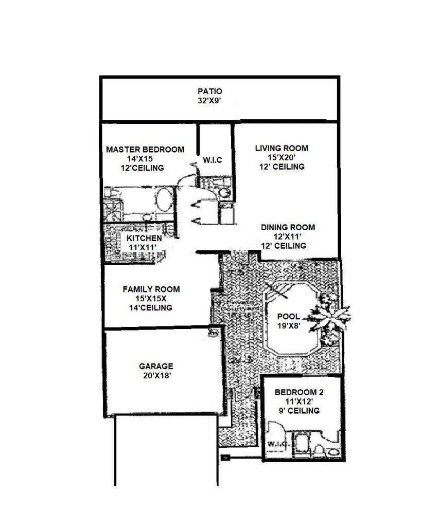 17258 Bermuda Village Drive Boca Raton, FL 33487 - Photo 45 of 45 Floor Plan