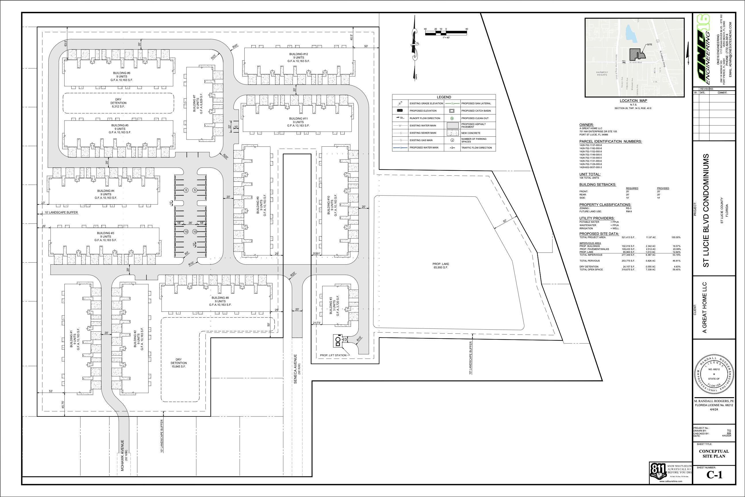 0 Seneca Avenue Fort Pierce, FL 34946 - Photo 3 of 3 St Lucie Blvd Condos Conceptual Site Pla