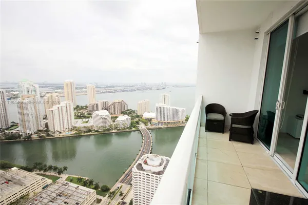 a view of a balcony with outdoor space