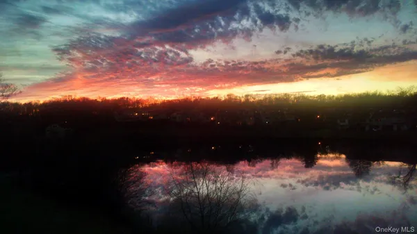 a view of lake from a yard
