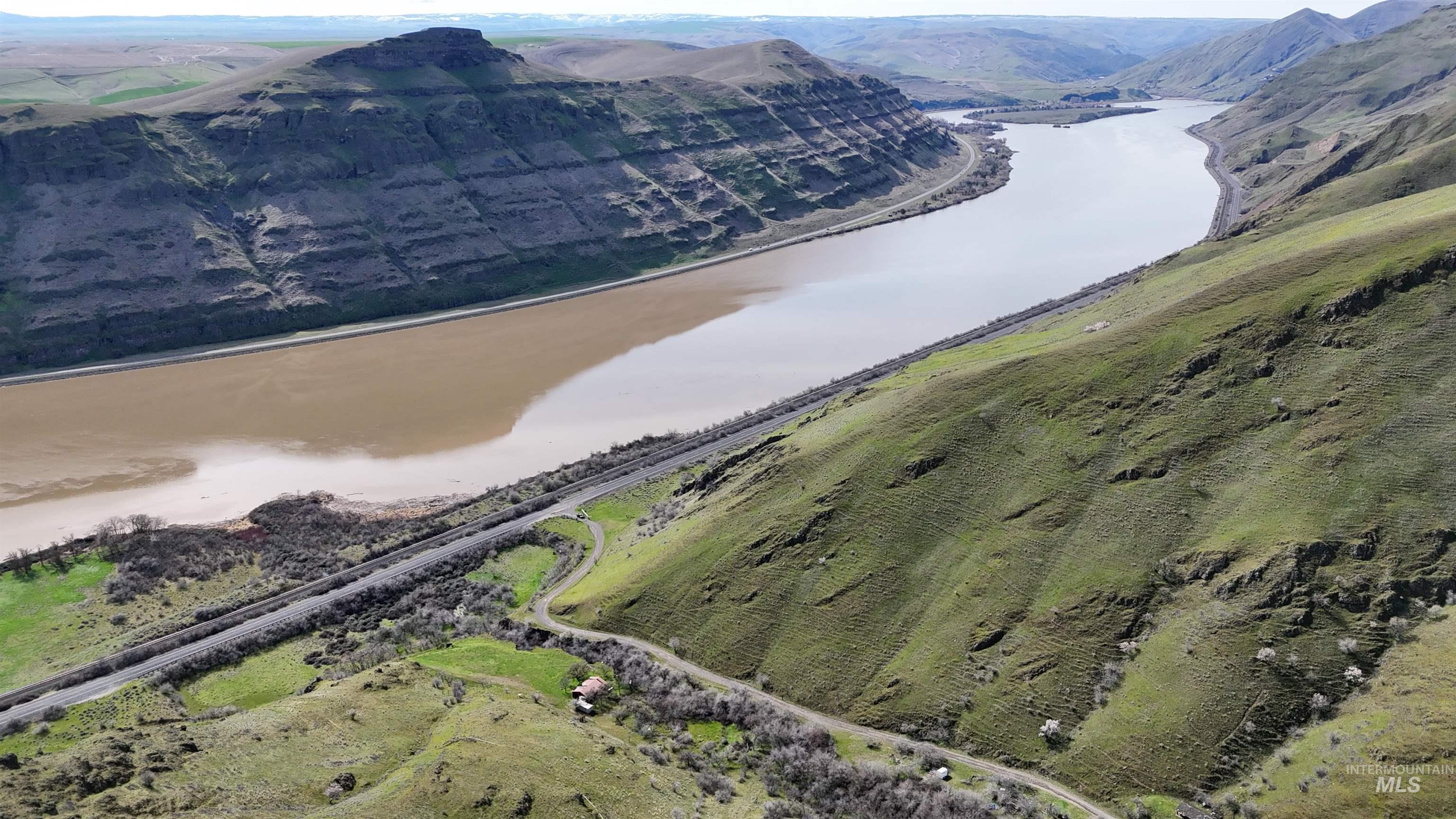 0 Wawawai Road Uniontown, WA 99179 - Photo 2 of 7 Aerial view of a water and mountain view