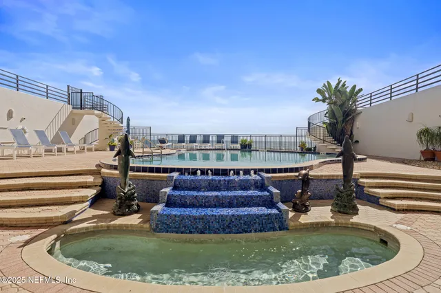 a city view with tall buildings