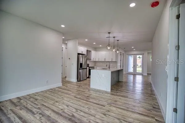 wooden floor in an empty room