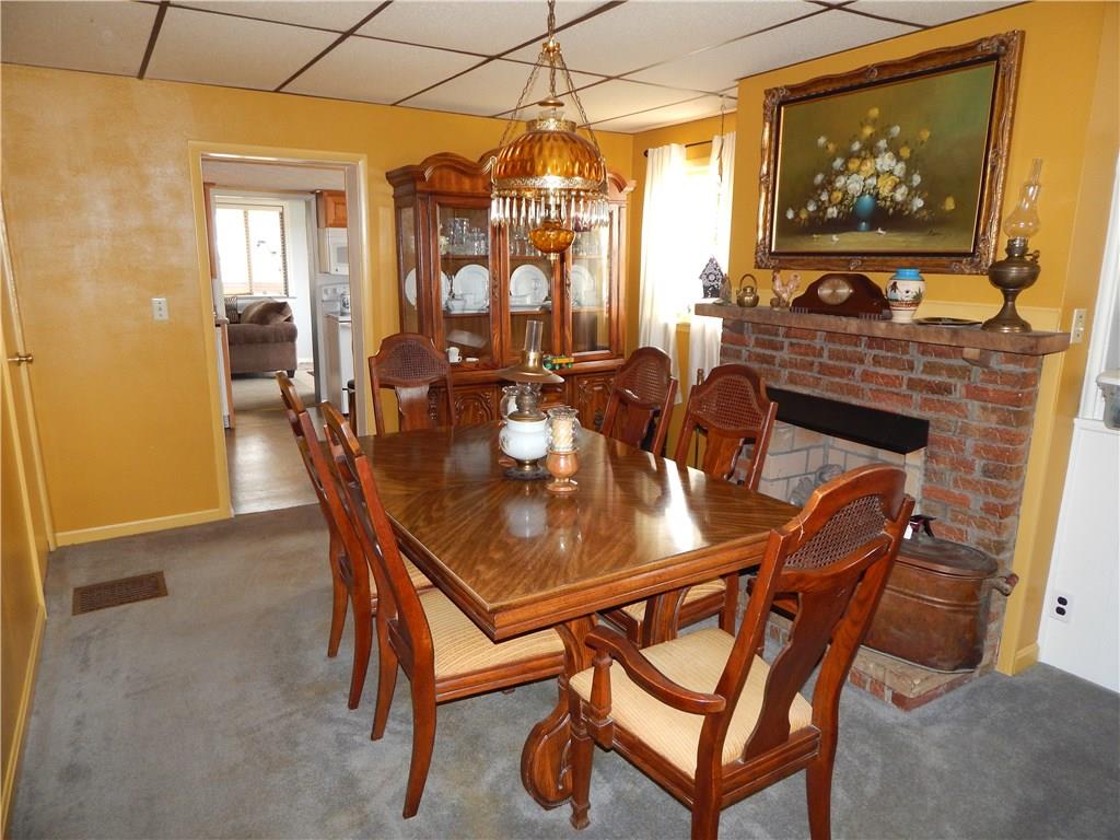 478 Myers Road Eighty Four, PA 15330 - Photo 10 of 18 Dining Room with Bricked Fireplace