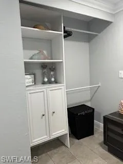 a room with closet