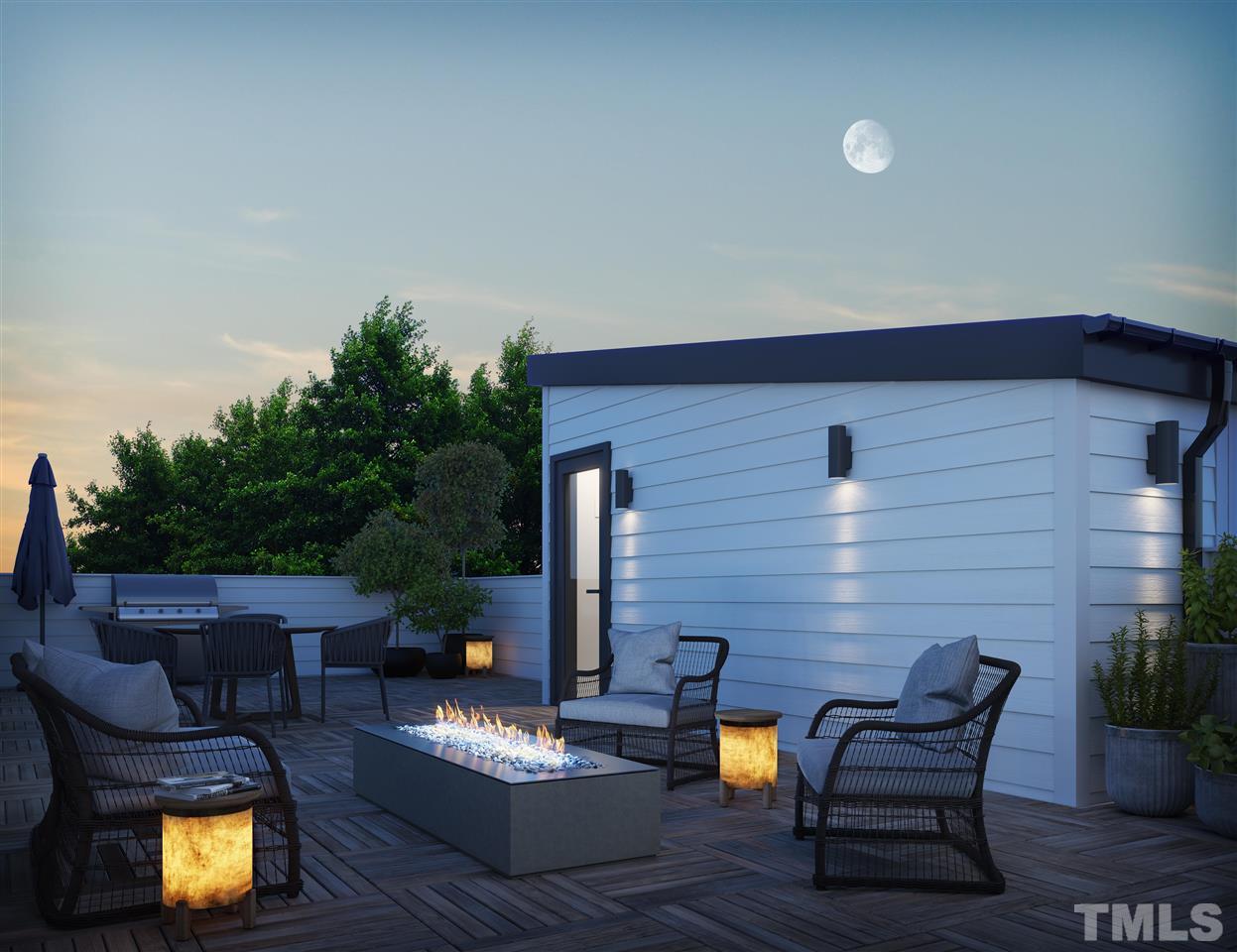 1027 Gregg Street Raleigh, NC 27601 - Photo 3 of 29 a view of a wooden chairs and bench in the patio