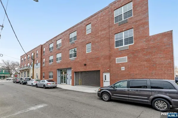 a car parked in front of a building