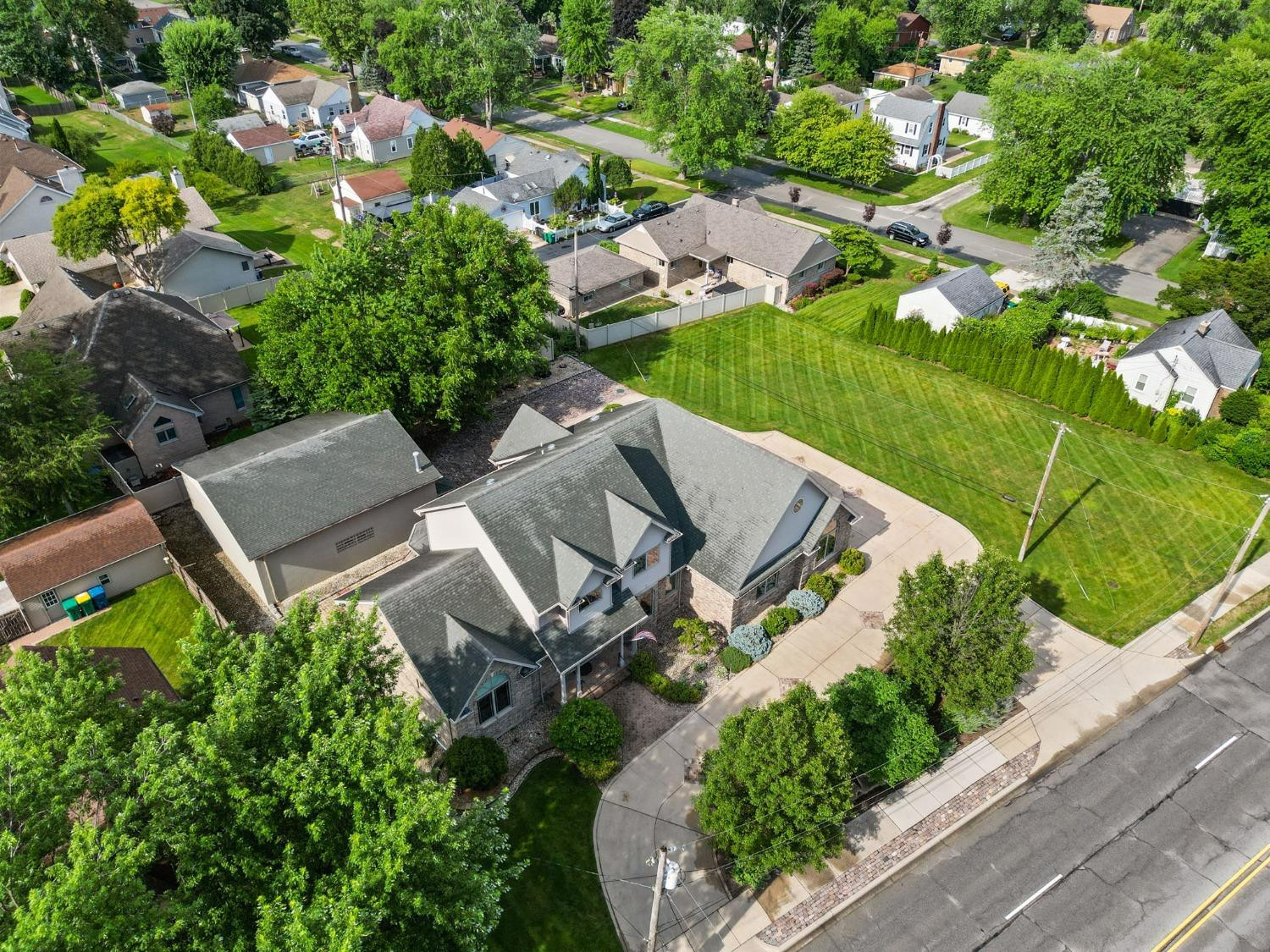 1435 Ridge Road Munster, IN 46321 - Photo 5 of 63 an aerial view of residential house with outdoor space and street view