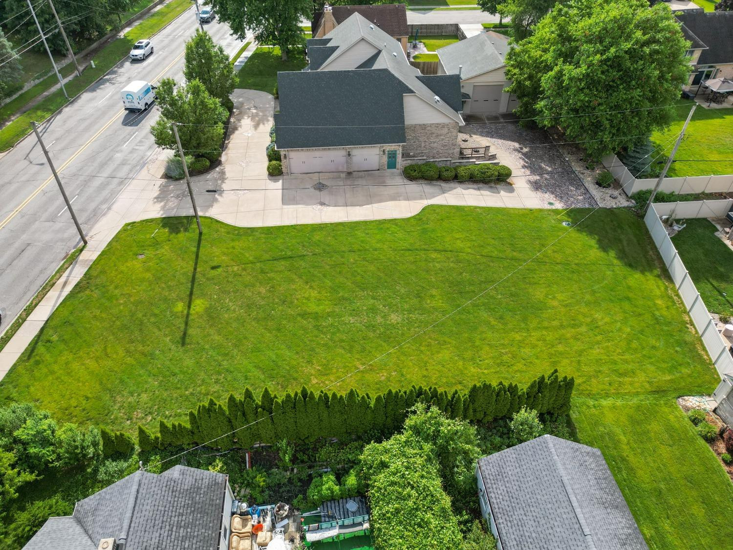 1435 Ridge Road Munster, IN 46321 - Photo 62 of 63 a aerial view of a house with swimming pool garden and patio