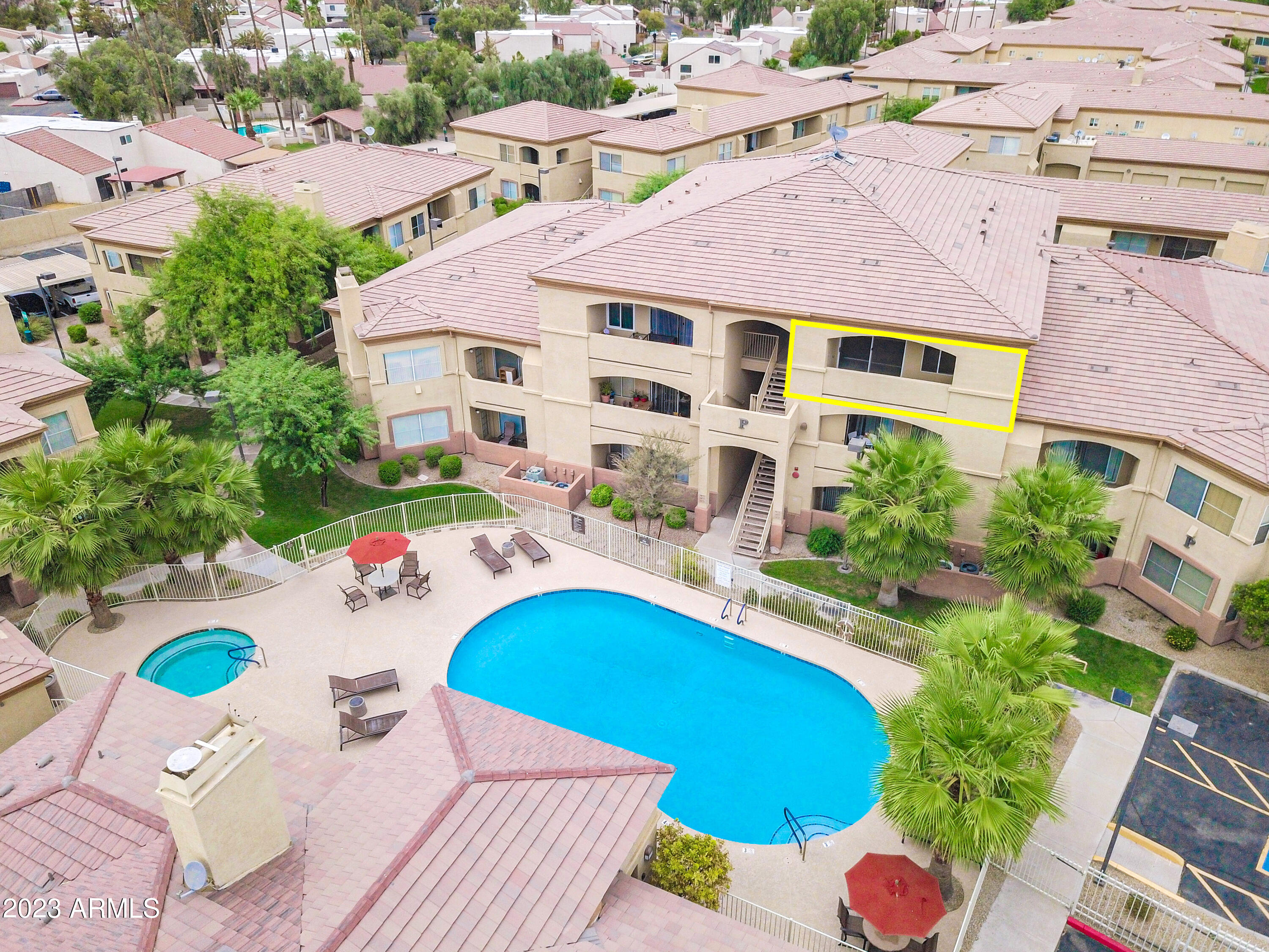 2134 East Broadway Road, Unit 3072 Tempe, AZ 85282 - Photo 14 of 18 Pool Side Balcony!