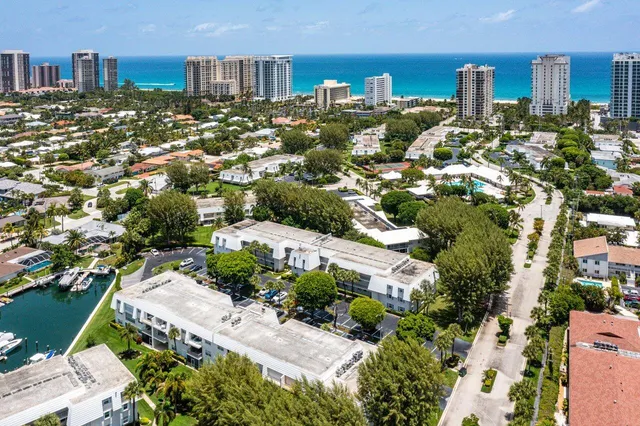 a view of a city with tall buildings