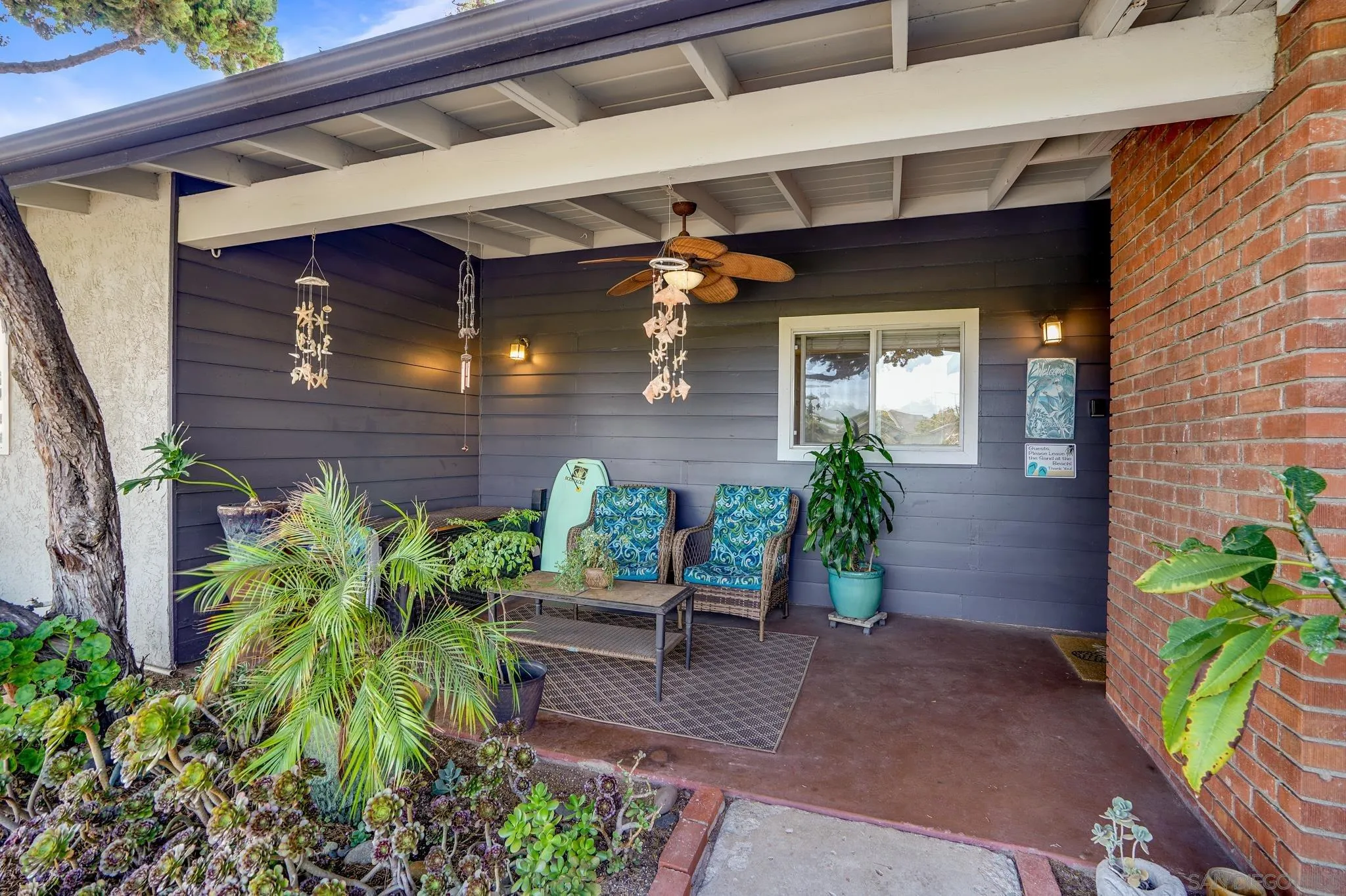 253 B Street Encinitas, CA 92024 - Photo 28 of 61 a view of a porch with seating space