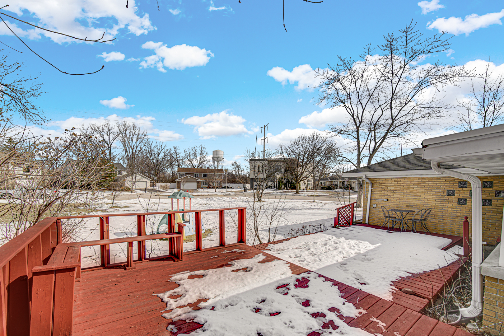 1855 North Happ Road Northbrook, IL 60062 - Photo 28 of 32 a view of a terrace with a snow