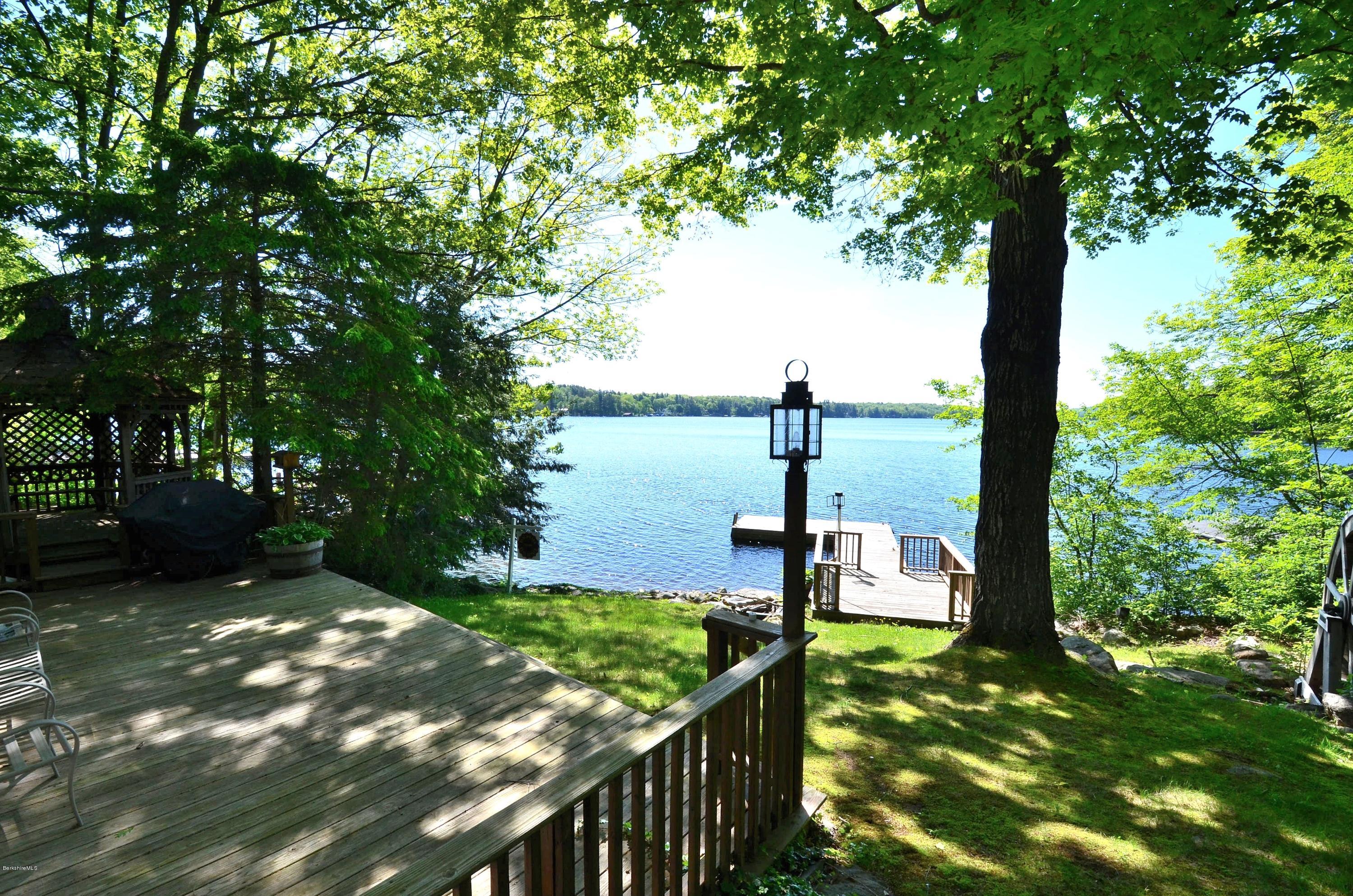 996 Reservoir Road Otis, MA 01029 - Photo 6 of 23 a view of a garden from a patio