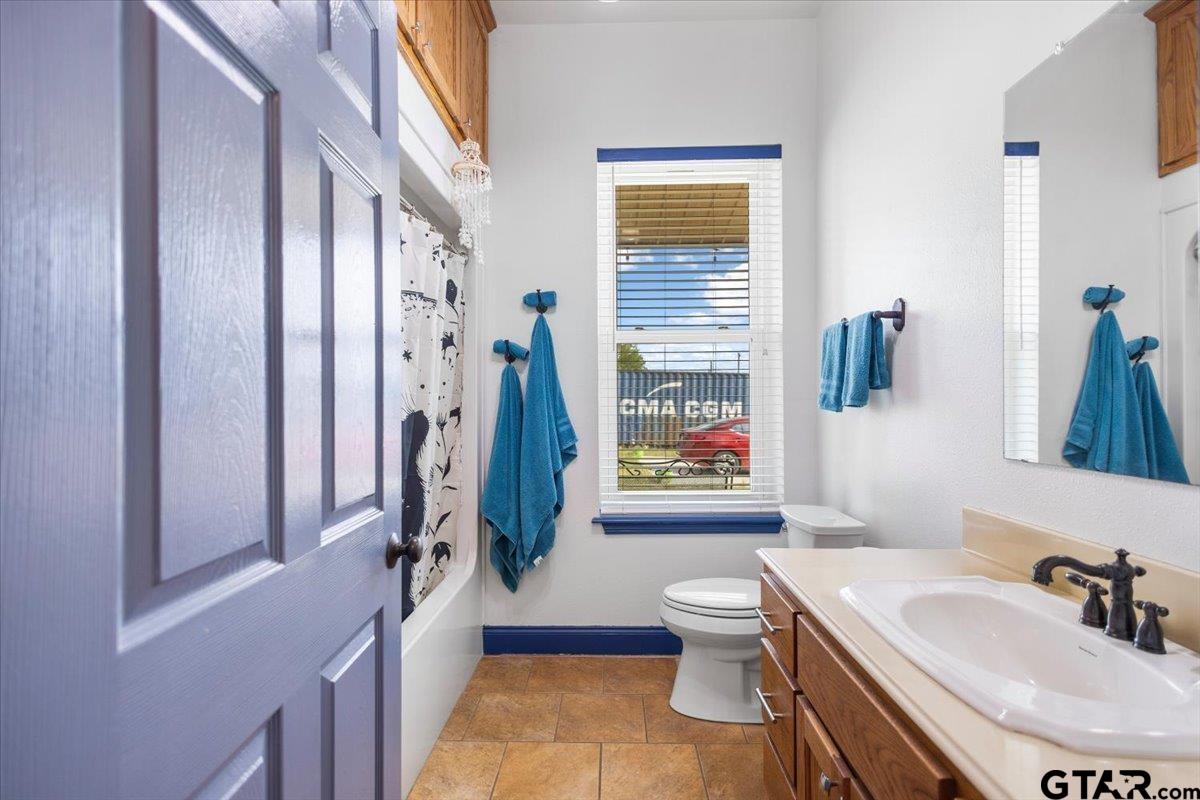 15515 County Road 434 Lindale, TX 75771 - Photo 30 of 46 a bathroom with a sink a toilet and a mirror