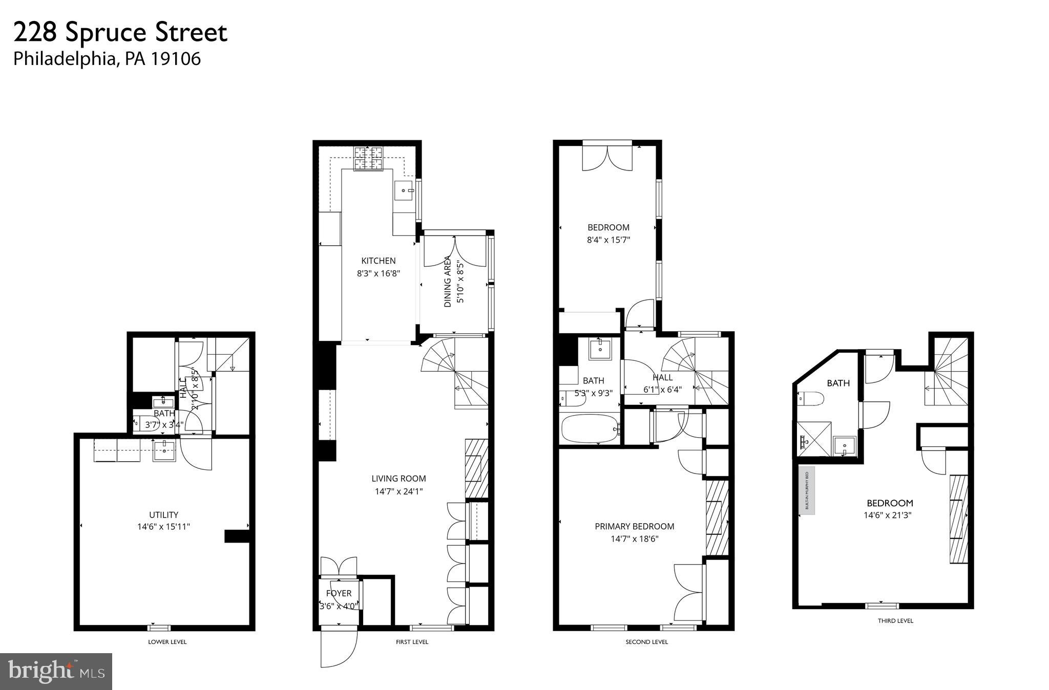 228 Spruce Street Philadelphia, PA 19106 - Photo 36 of 36 a picture of a floor plan
