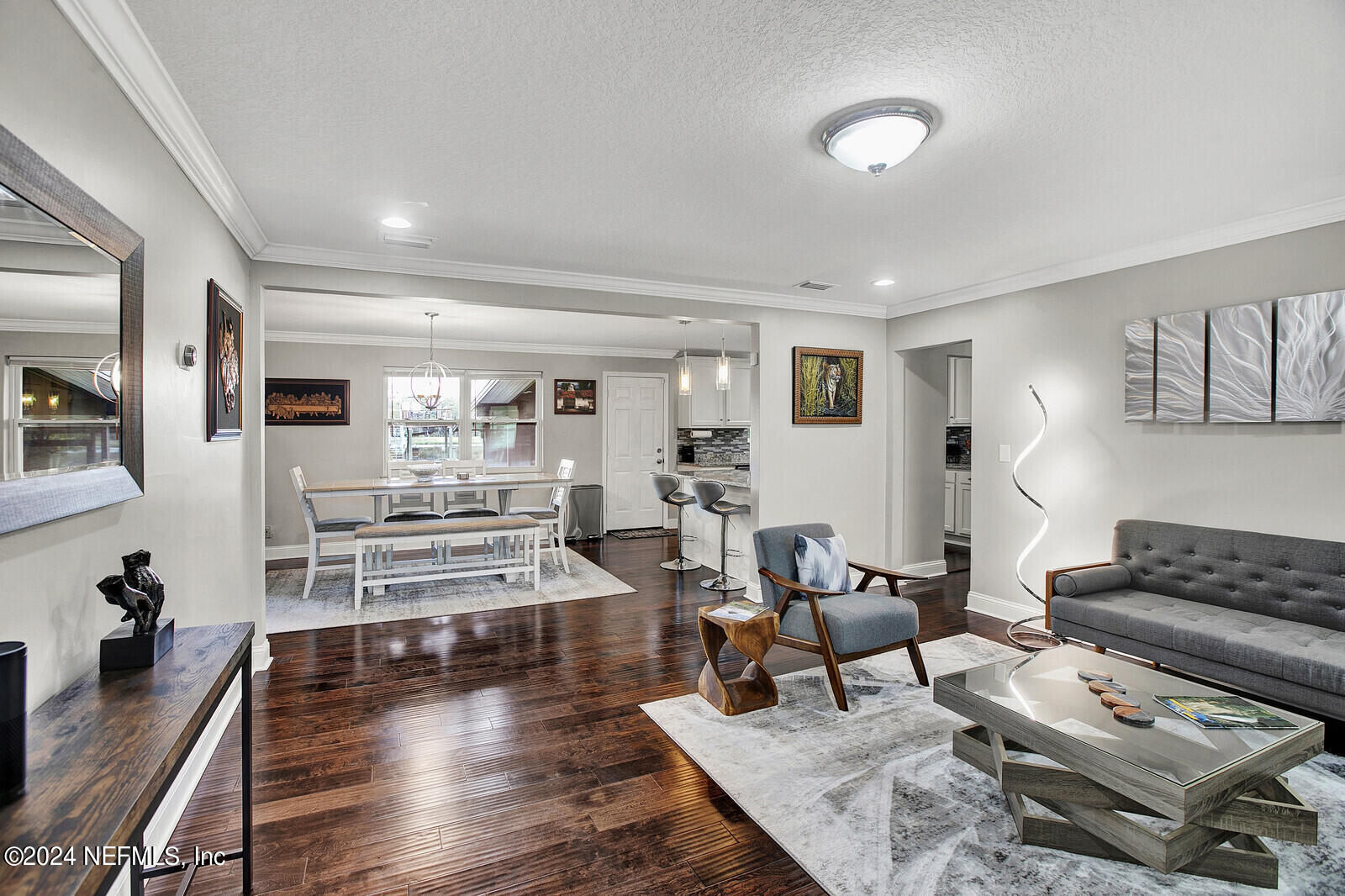2907 Ribault Scenic Drive Jacksonville, FL 32208 - Photo 9 of 49 a living room with furniture and wooden floor