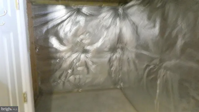 a bathroom with a shower curtain