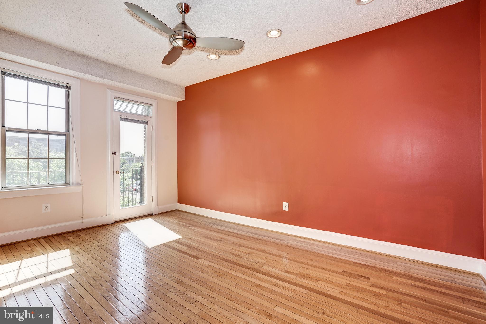 1401 Columbia Road Northwest, Unit 215 Washington, DC 20009 - Photo 6 of 31 Red wall has been painted white