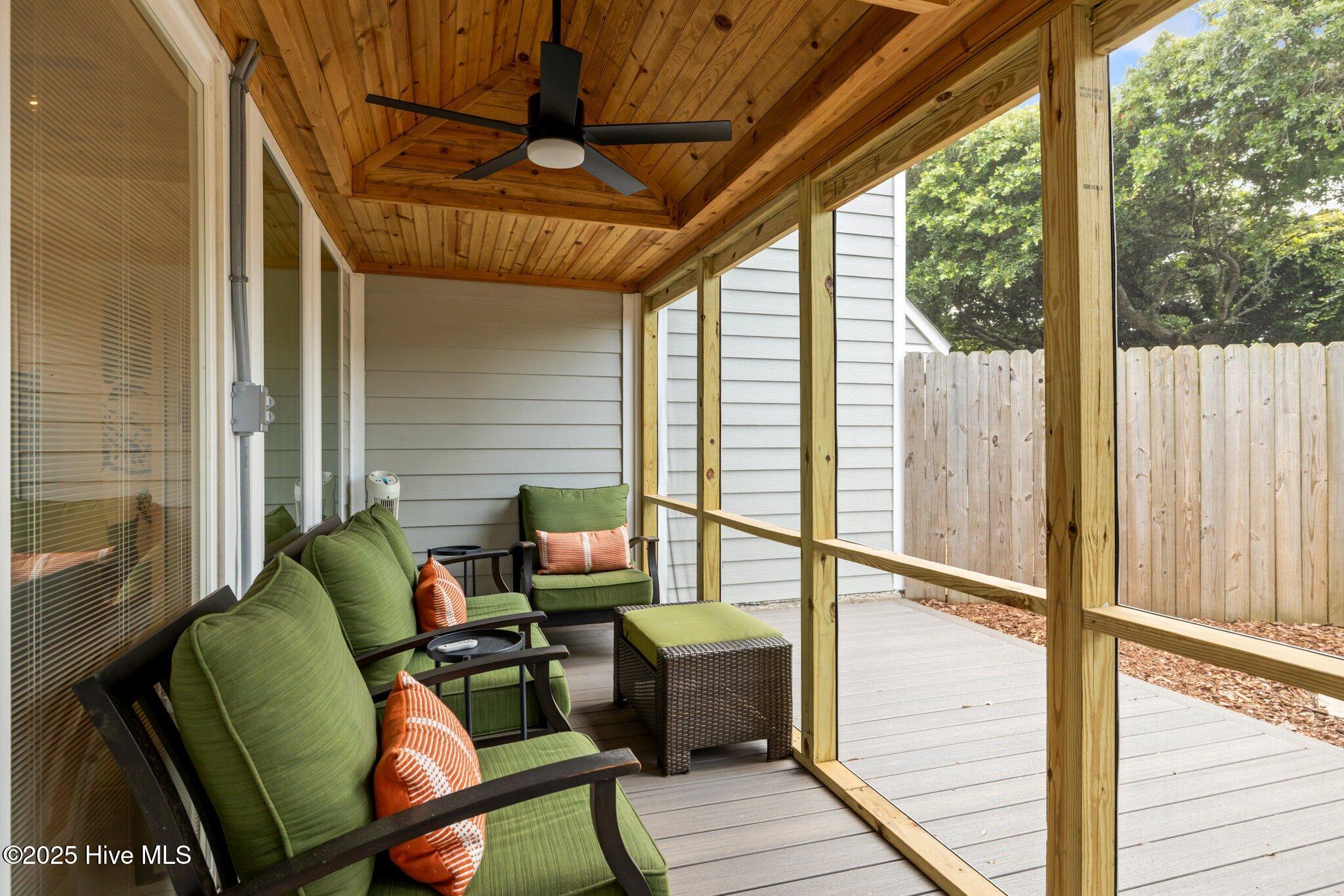 130 Salter Path Road, Unit 73N Pine Knoll Shores, NC 28512 - Photo 28 of 46 Screened Porch