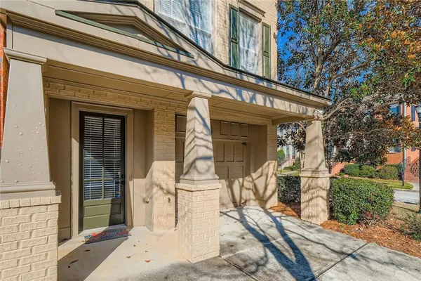 a front view of a building