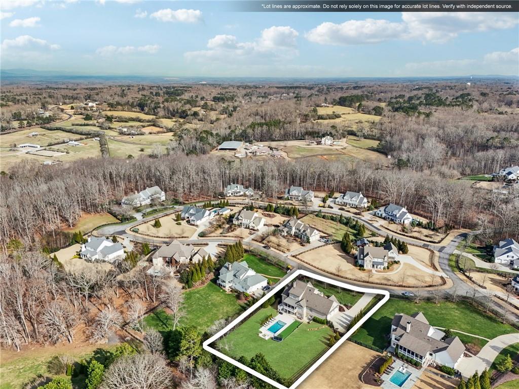 203 Trinity Way Canton, GA 30115 - Photo 71 of 77 an aerial view of residential houses with outdoor space