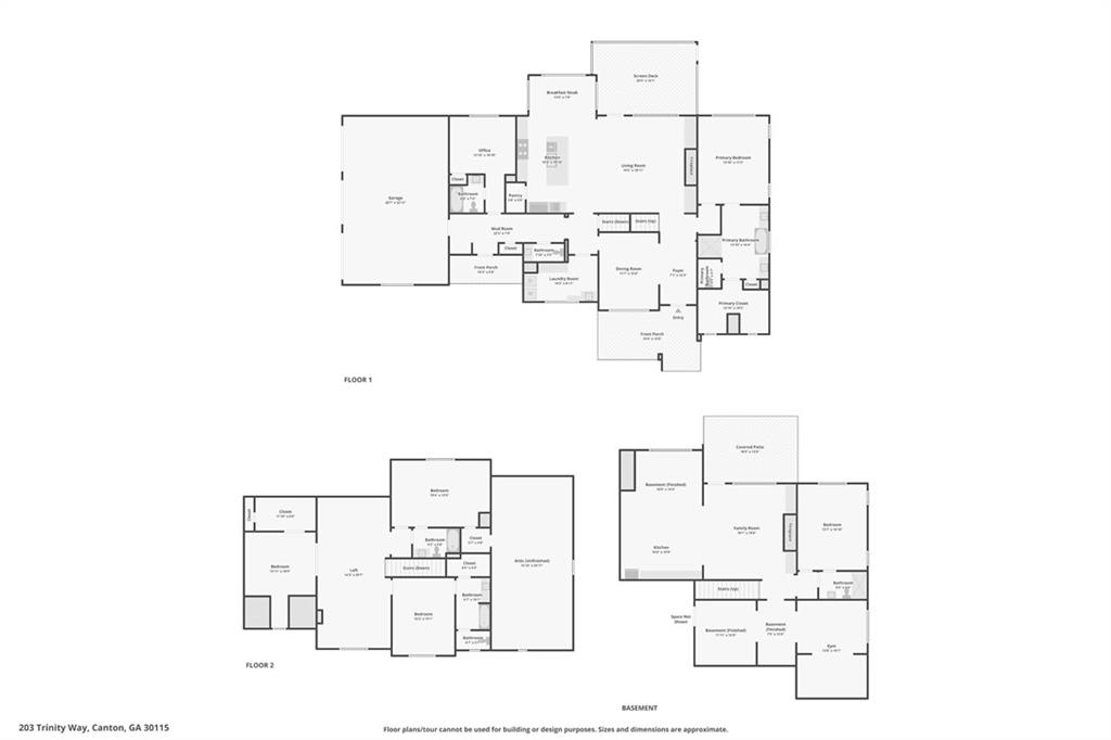 203 Trinity Way Canton, GA 30115 - Photo 73 of 77 a picture of floor plan