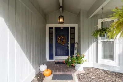 a front view of a house