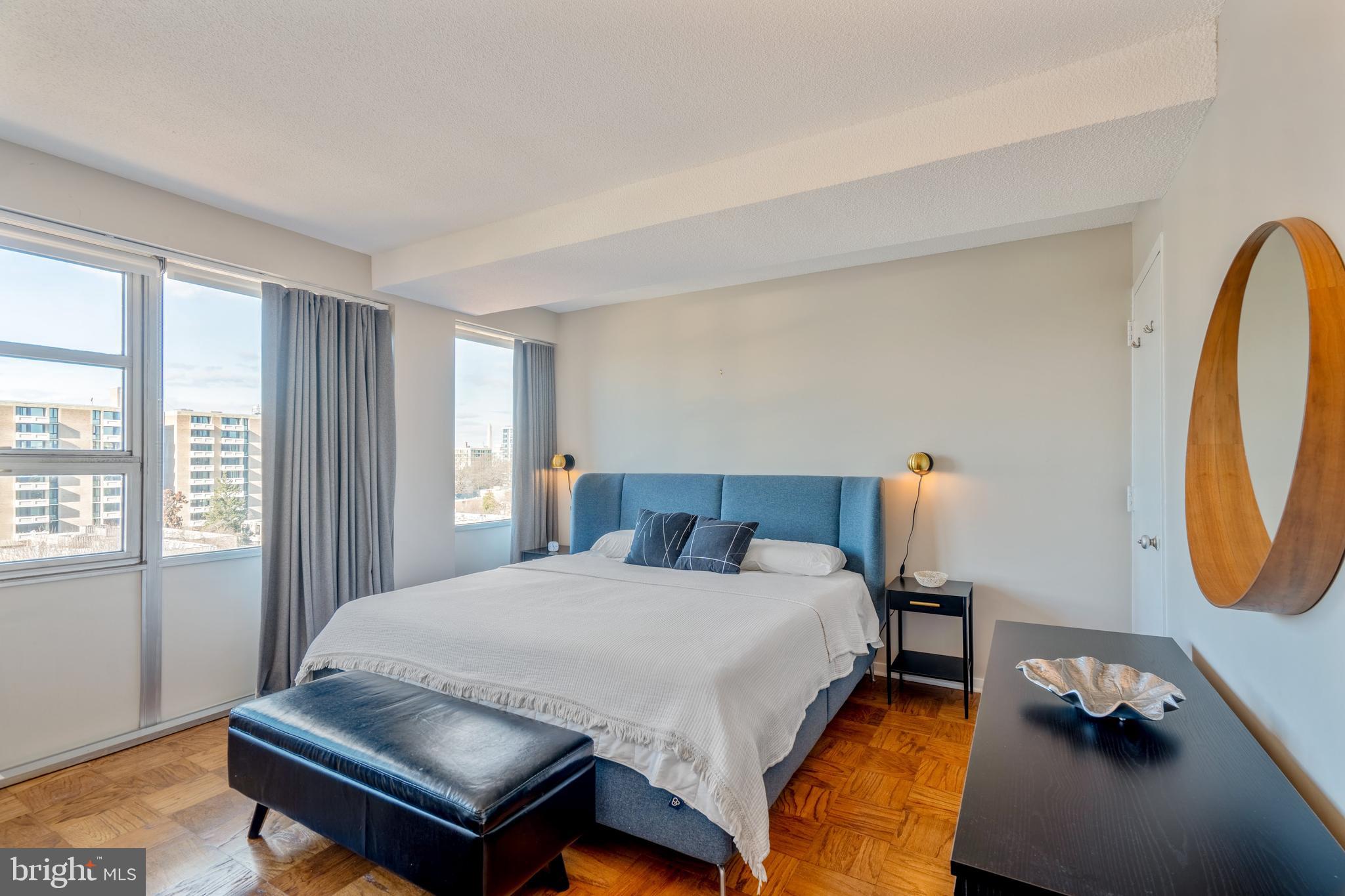 1301 Delaware Avenue Southwest, Unit N606 Washington, DC 20024 - Photo 3 of 33 Large primary bedroom with monument views