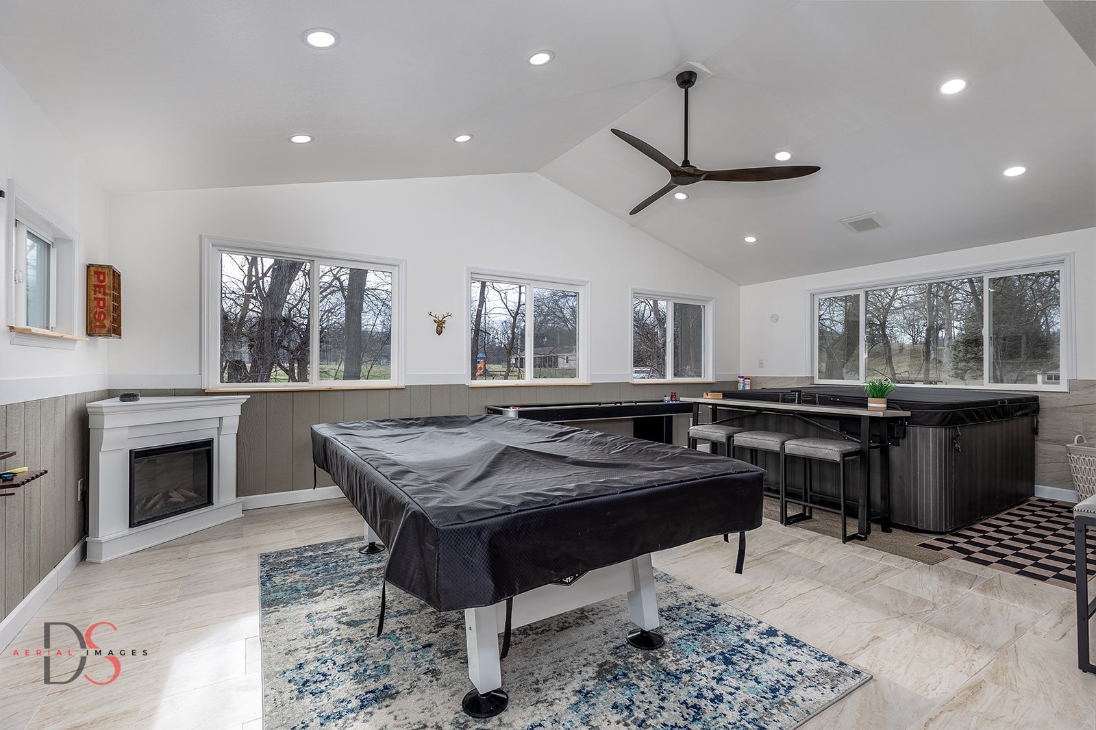 152 Beachview Court Varna, IL 61375 - Photo 20 of 46 a kitchen with a stove a counter space a sink dining table and chairs