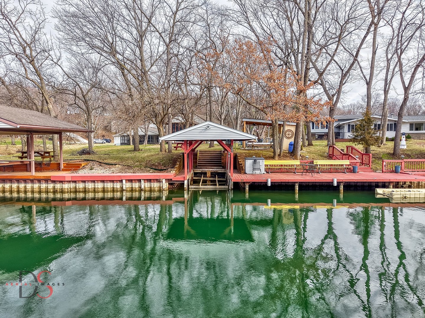 152 Beachview Court Varna, IL 61375 - Photo 37 of 46 a view of swimming pool with outdoor seating and lake view