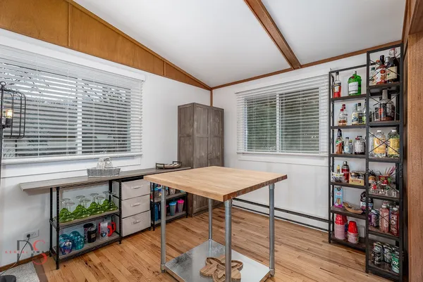 a room with furniture and window