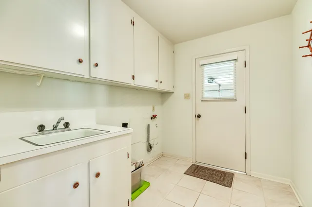 a room with storage and utility