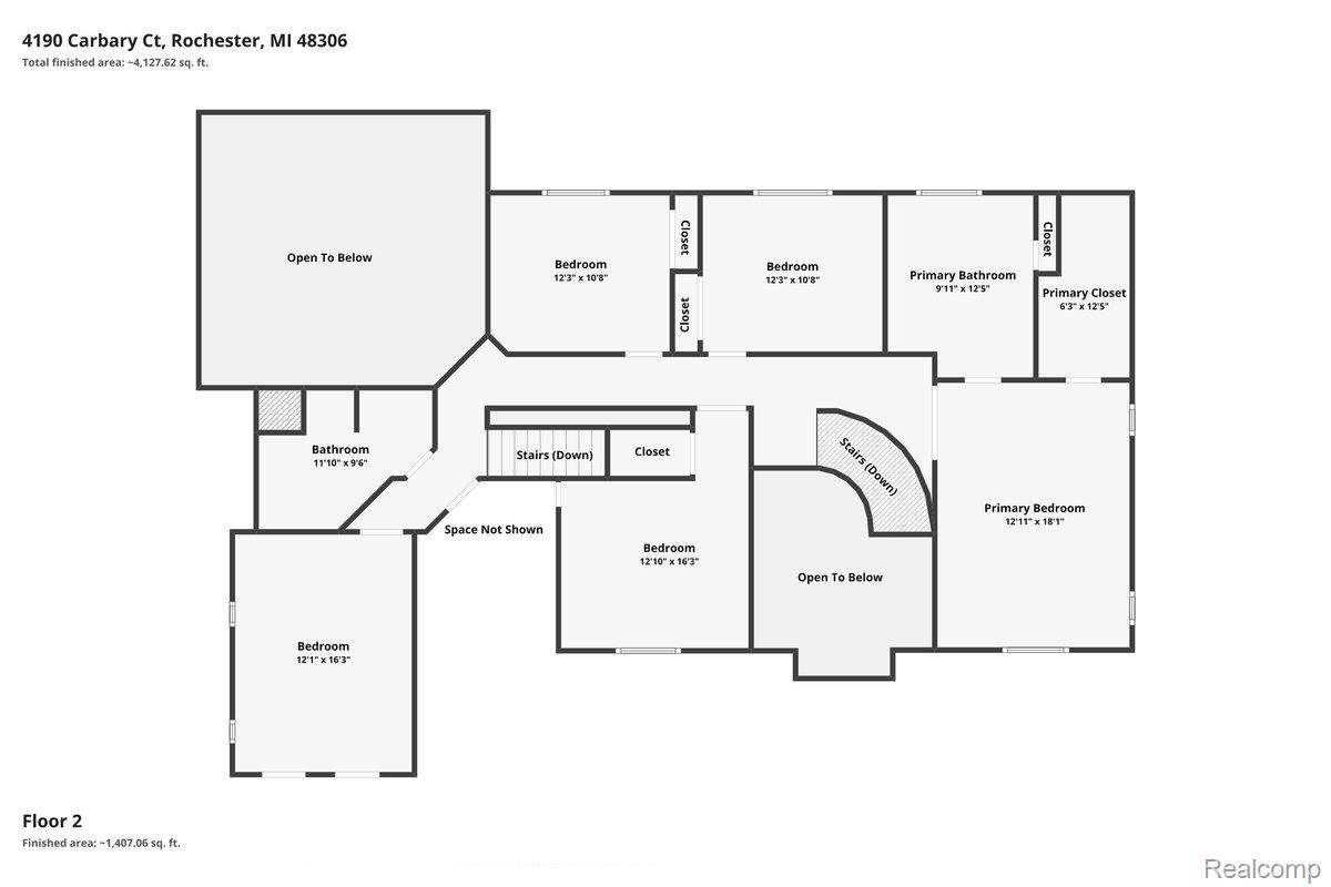 4190 Carbary Court Rochester, MI 48306 - Photo 76 of 78 2nd Floor Plan